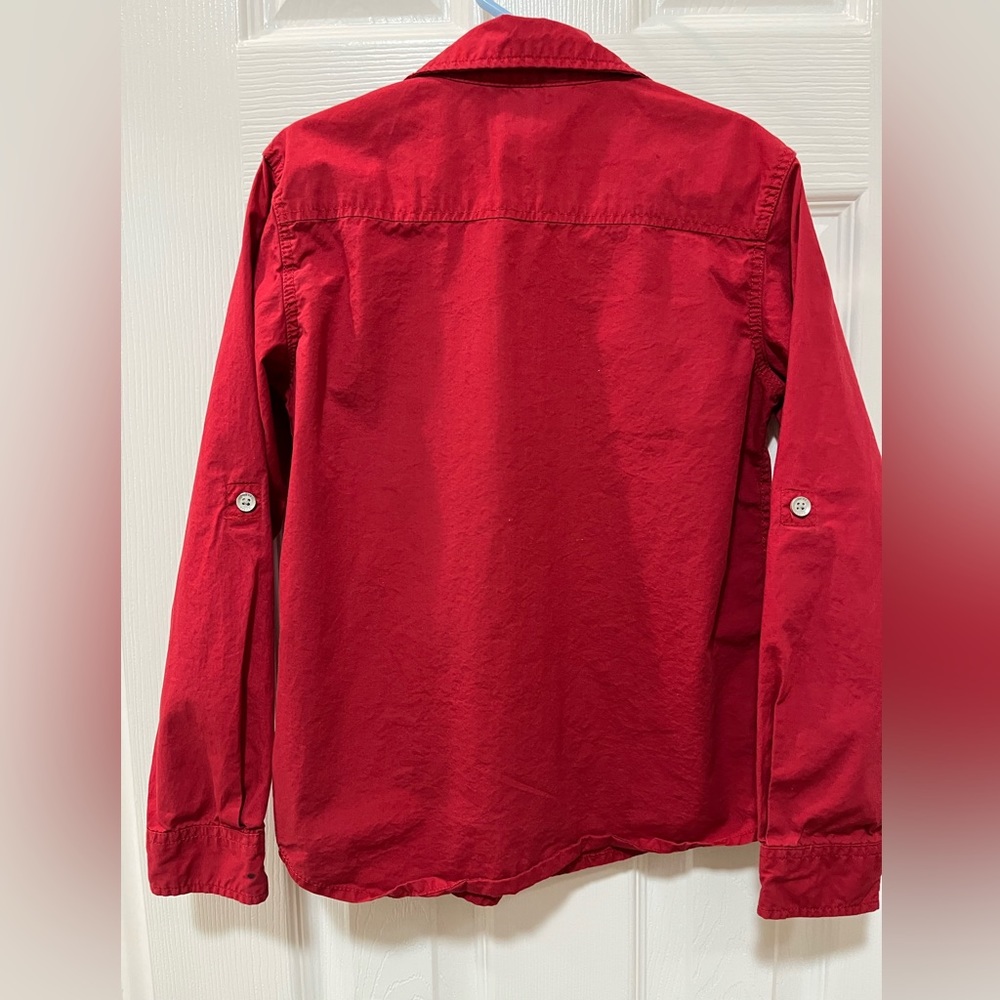 Boys Guess shirt, Red , Size 8, long sleeve, button down, in great condition - Picture 2 of 3